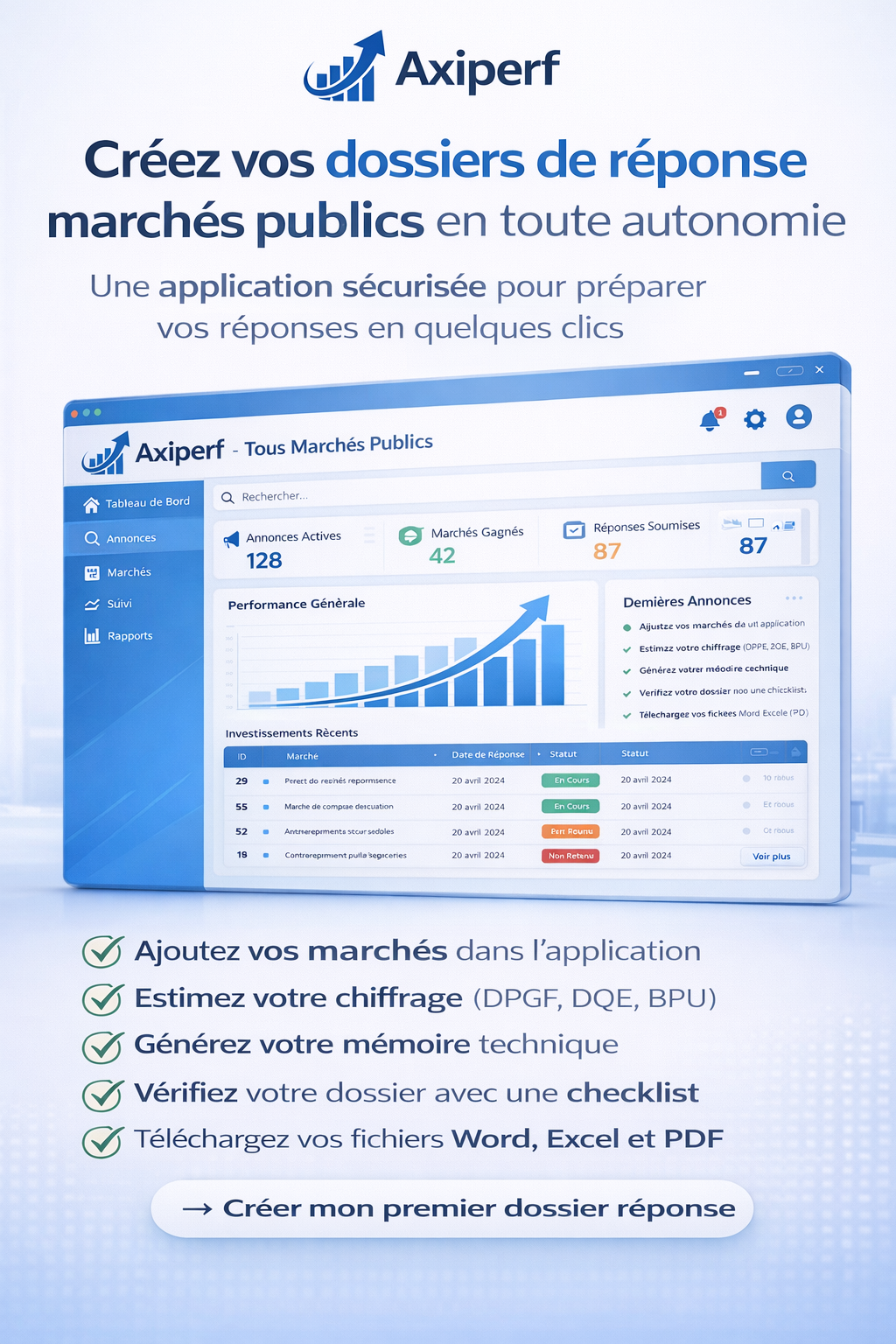 Cr�er des memoires technique pour vos march�s publics en quelques clics